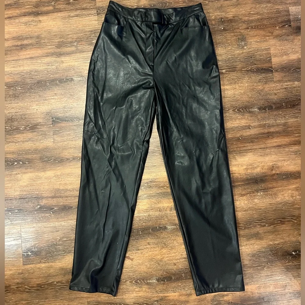 Black Faux Leather Set - Picture 2 of 8